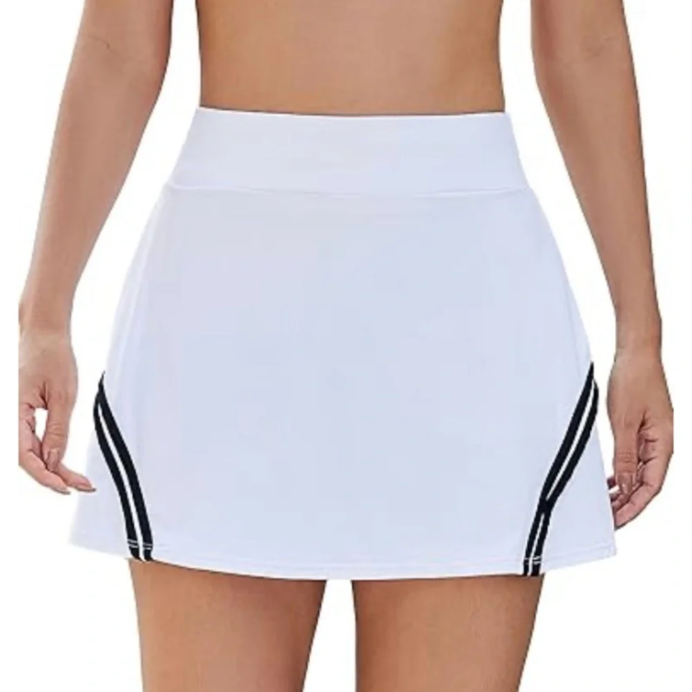 BMJL Womens High Waist Pleated Tennis Skirt /Golf Skorts /Built-in shorts Small - Picture 1 of 16